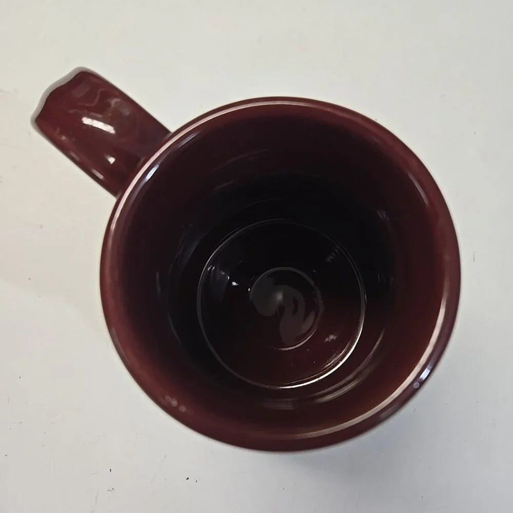 Deneen Pottery Harbor View Cafe Pepin Wisconsin Red Belly Mug Handthrown 2006